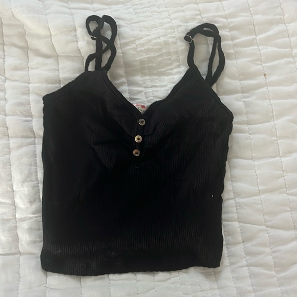 Altar’d State Black Crop Top - Picture 1 of 2